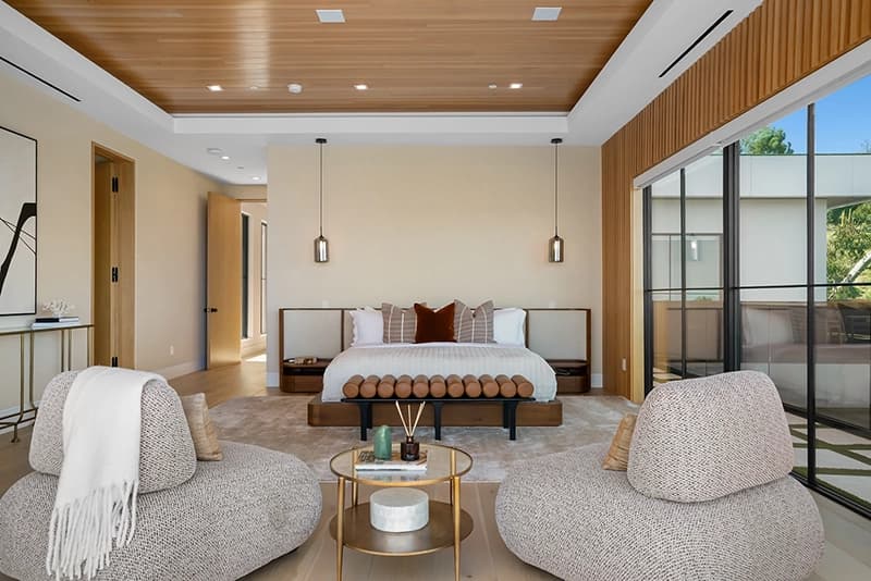 Los Angeles real estate photography of a bright modern living room